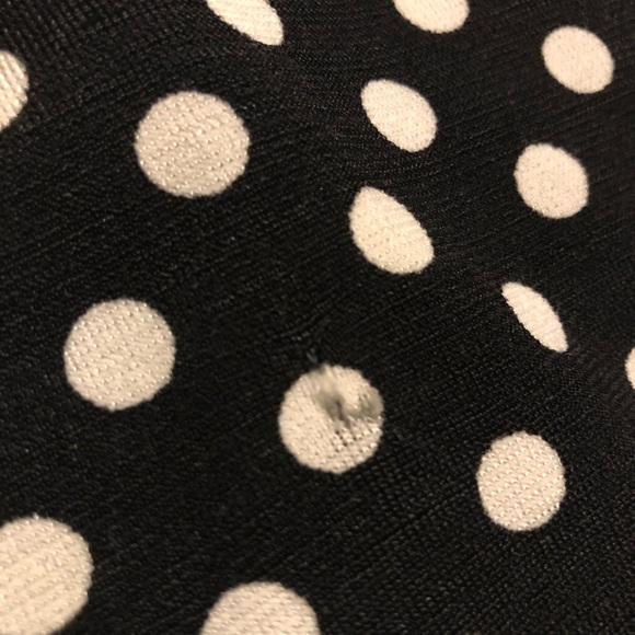 Francesca's Collection Polka Dot Peplum Strapless - Picture 8 of 8